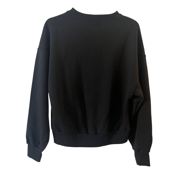 Cinq a Sept Black White TRES CHIC Sweater Crewneck Sweatshirt‎ NWT Small - Picture 13 of 16
